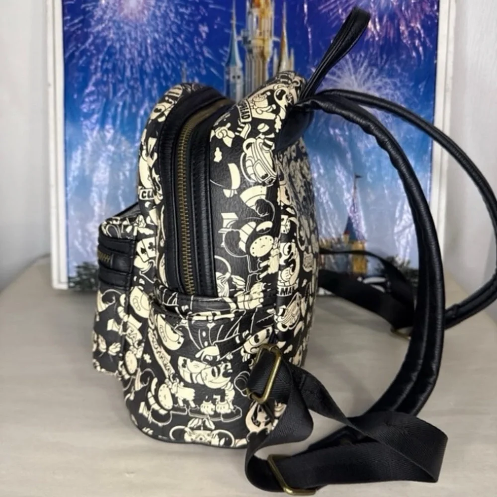 HEART LOGO Cuphead Loungefly mini backpack RARE - Picture 5 of 8
